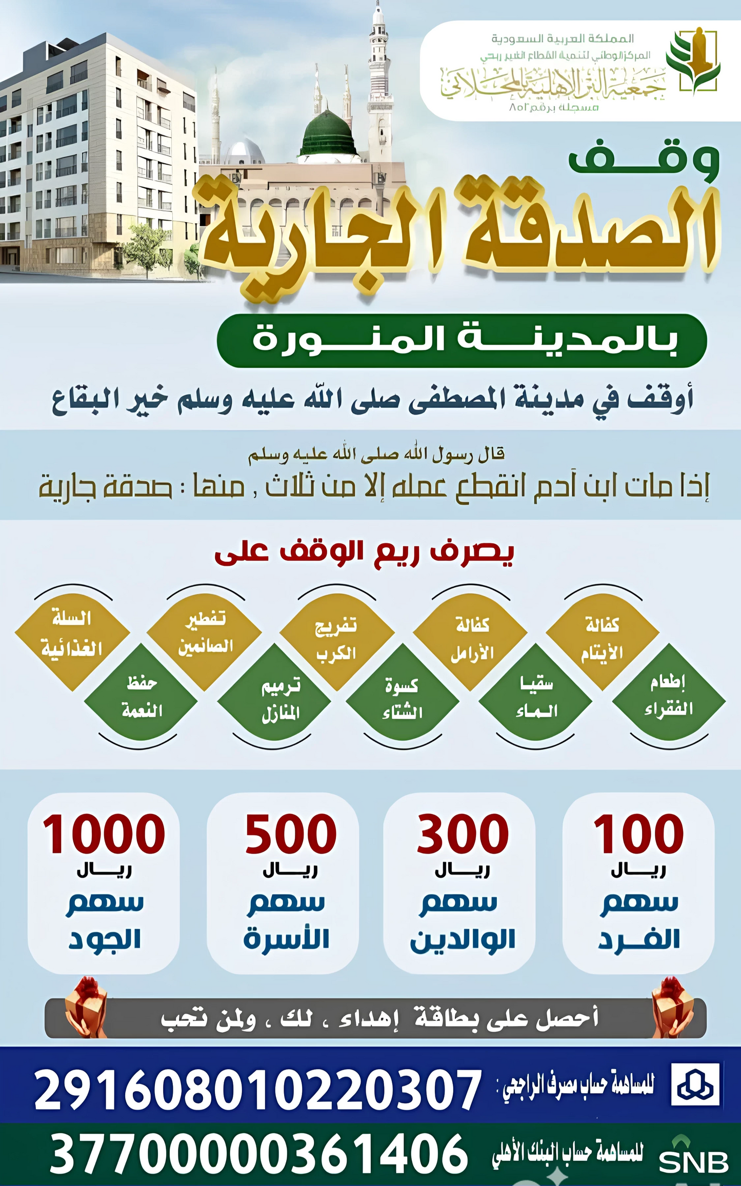 وقف الصدقة الجارية بالمدينة المنورة